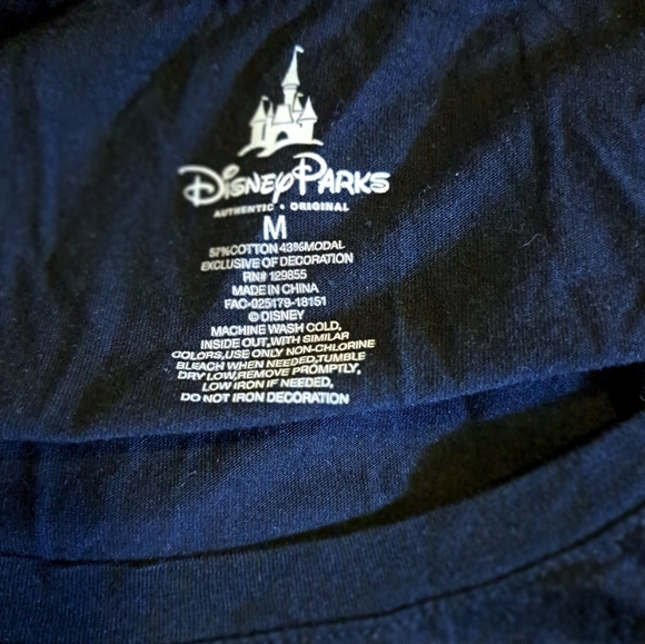 Disney Black Tee with Colorful Castle Design - Picture 5 of 5